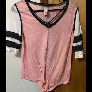 Pink and Gray Tee